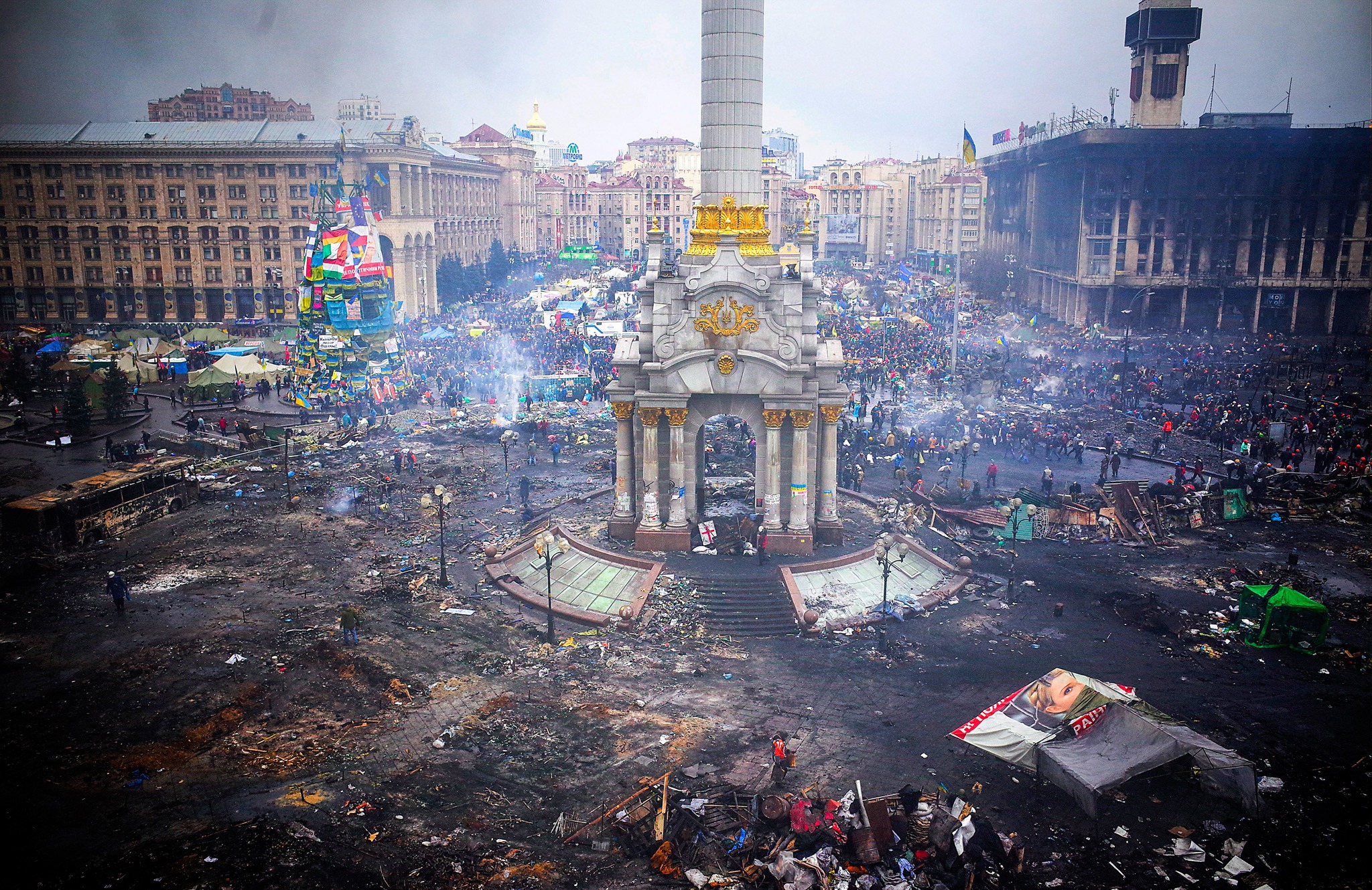 Площадь независимости в Киеве. 2014 год. Фото: jnsm.com.ua